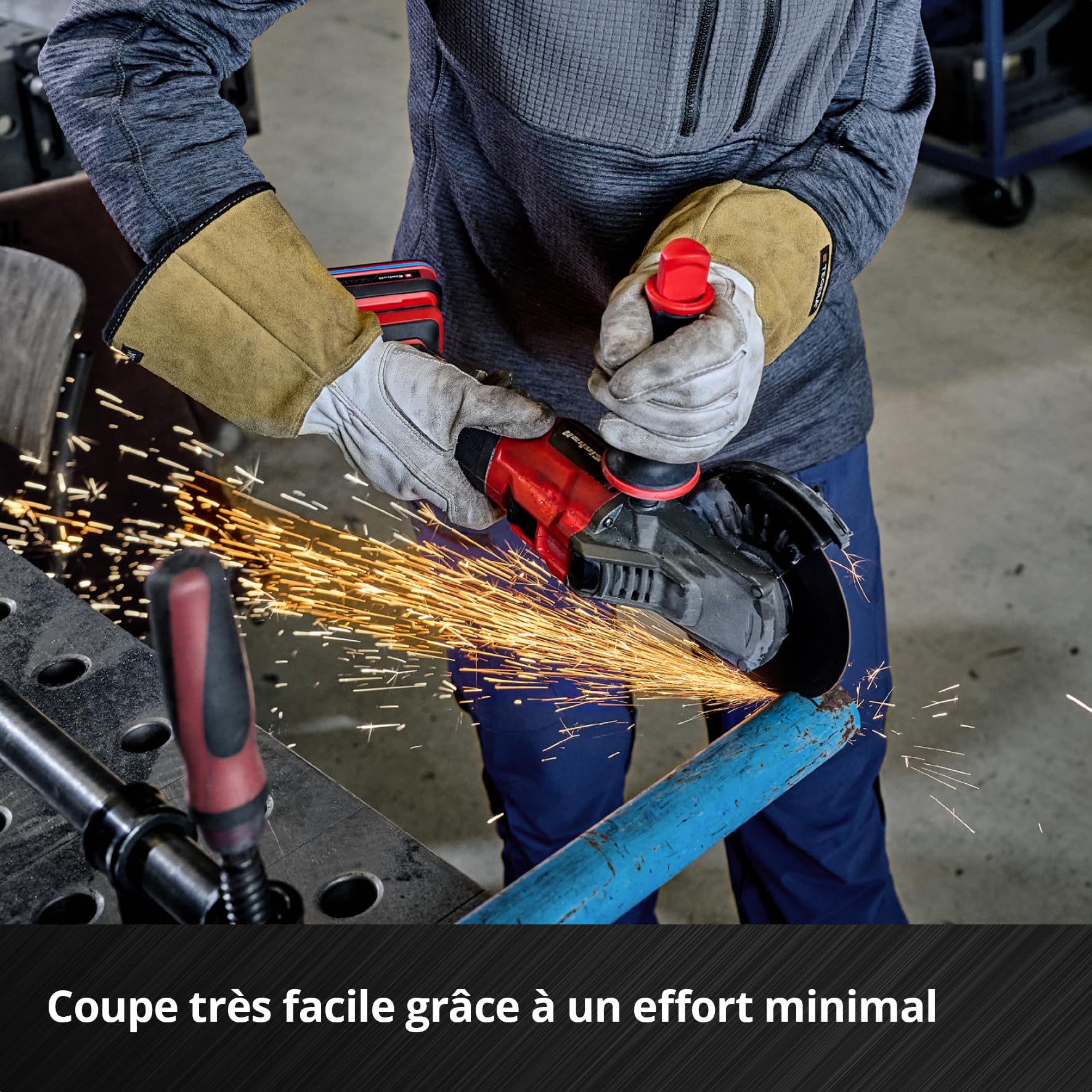 Original Einhell Disques à tronçonner pour le métal, 10 pièces, Ø 230 mm (tronçonnage rapide, traitement du métal, coupe légère, certifiés MPA, indépendants de la marque)