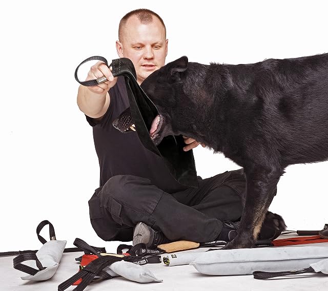 Foto 7 de 8 de DINGO GEAR WWW.DINGOGEAR.COM 1977 Trapo de mordida de Cuero con 1 Mango de Presa de conducción de Perro…