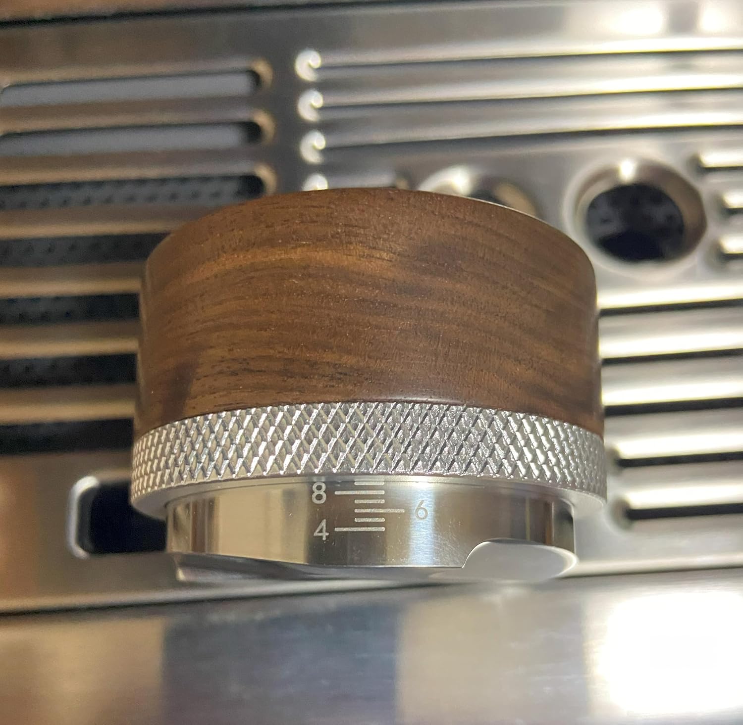 54mm Coffee Distributor Coffee Leveler Compatible with Breville Portafilters Depth Adjustable Espresso Distributor Replacement, Stainless Steel