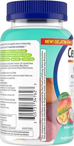 Miniatura 12 de Centrum Men's Multivitamin Gummies, Immune, Energy, Healthy Appearance Support, 100 Count, 50 Day Supply