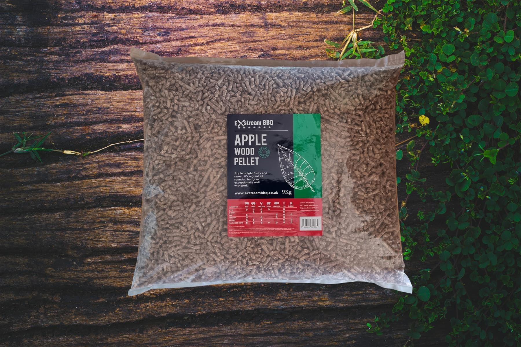 Exstream Bbq 9Kg Pellet - 8 Species - For Use With Ninja Electric Smokers & Pizza Ovens (Apple)