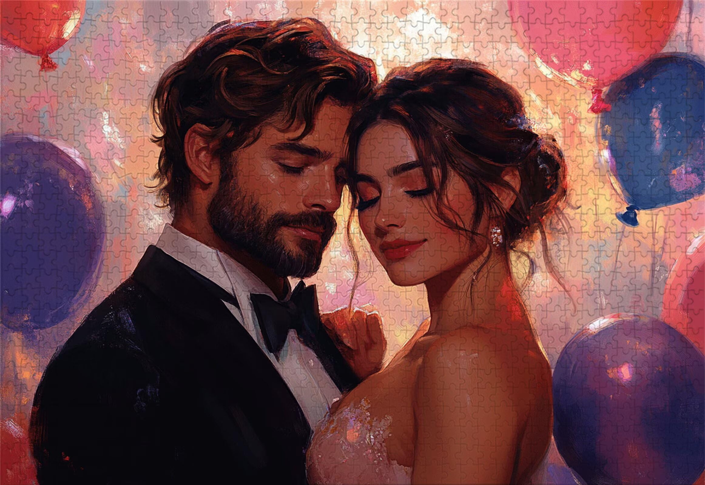 Liebe Puzzle 5000 Teile Erwachsene Klassische Puzzles Paar Jigsaw Anspruchsvoll Impossible Schwer Pädagogisches Spielzeug Kinder Holzpuzzlem Groß Puzzlespiel Geeignet für alle Altersgruppen P-380