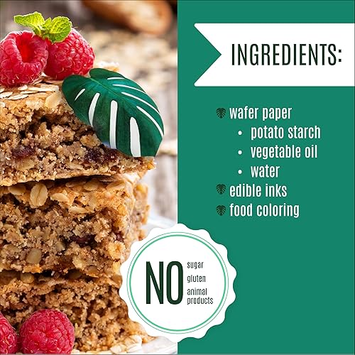 Miniatura 5 de Obleas comestibles de hojas de Monstera de tamaño pequeño, hechas a mano en los Estados Unidos, decoración para tartas y cupcakes