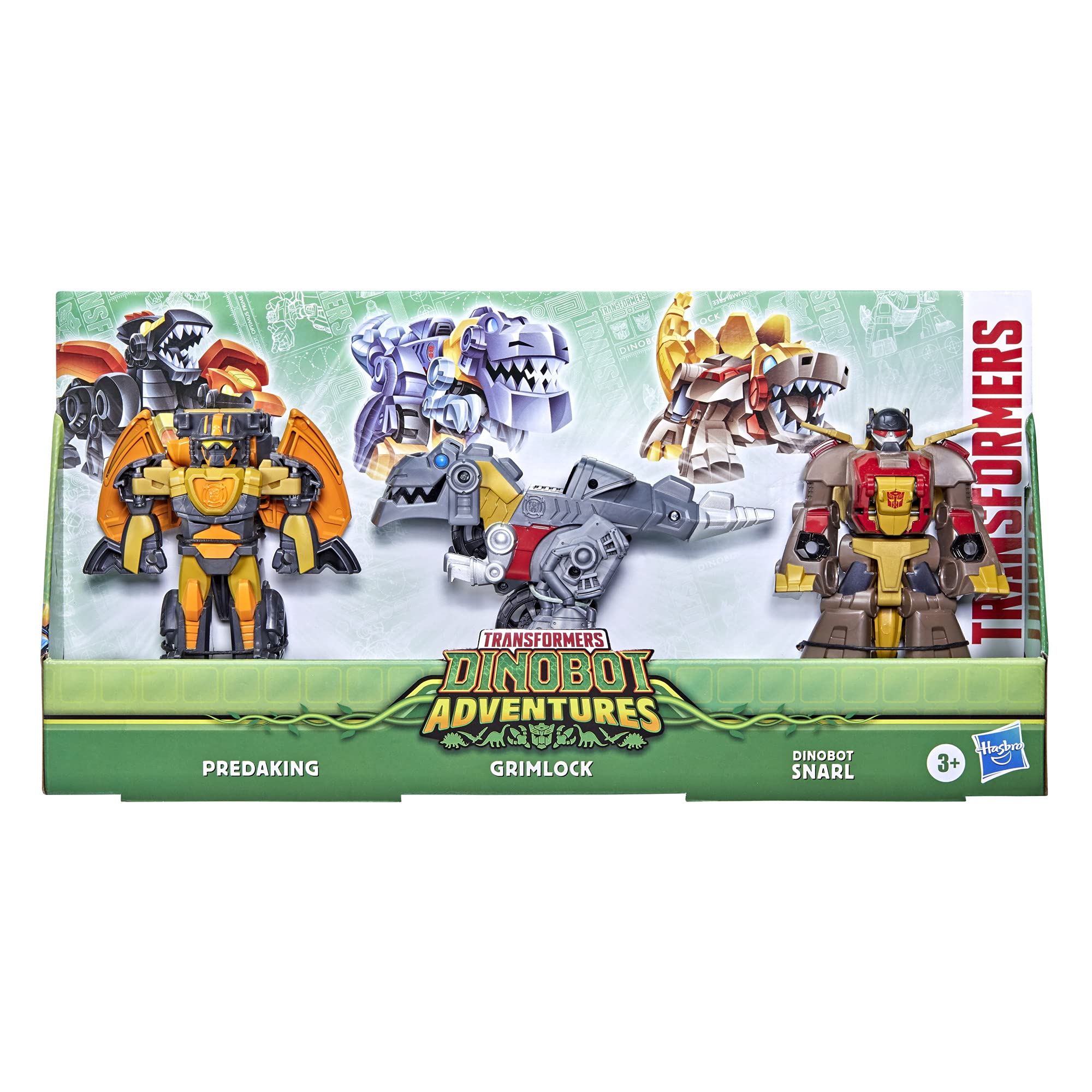 Transformers Dinobot Adventures Dinobot Squad Grimlock, Dinobot Snarl
