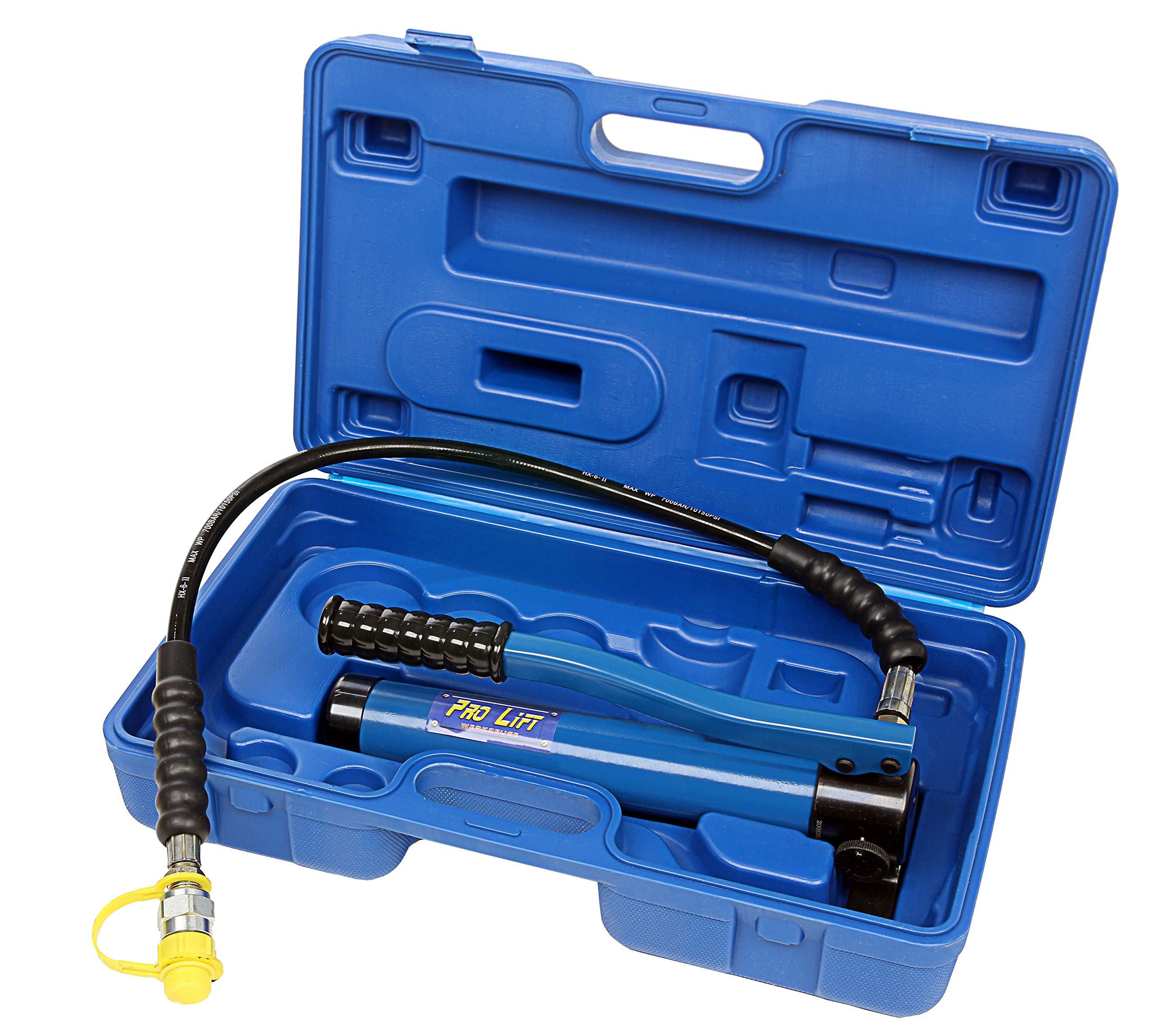 Hydraulikpumpe 2-stufig Handbedienung Ölvolumen: 120cm³ hydraulische Handpumpe 700 bar Arbeitsdruck, Ölmenge: 0,12l, hydraulic pump