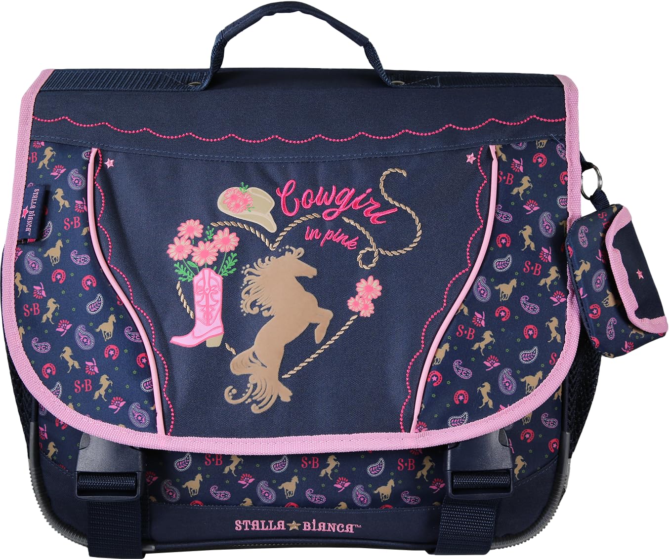 Cartable primaire 38 cm - Stalla Bianca Cow Girl