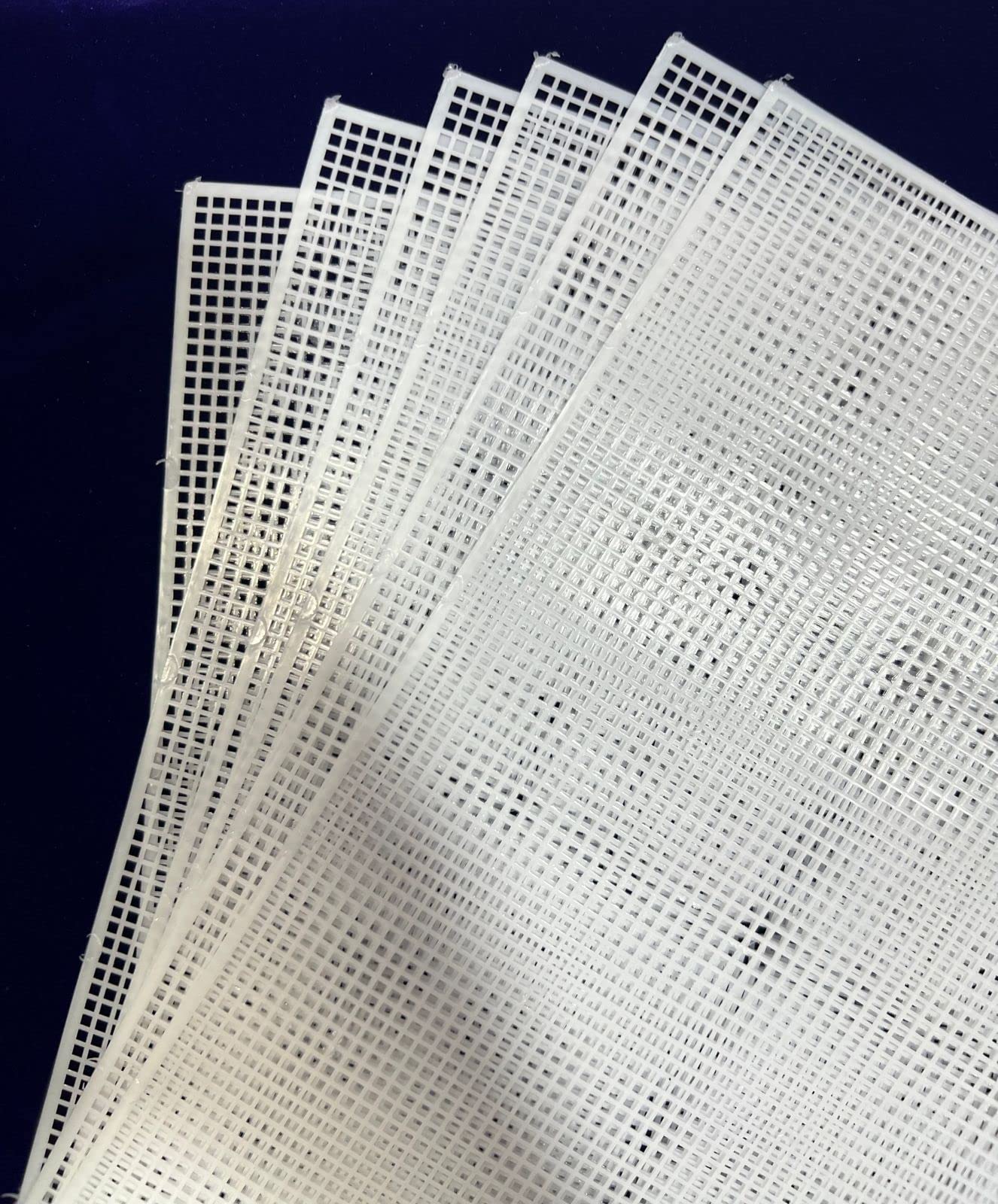 ProKart Plastic White Cross Stitch Canvas Sheet for Sewing/Embroidery New (11x10 inch) 6 Pieces