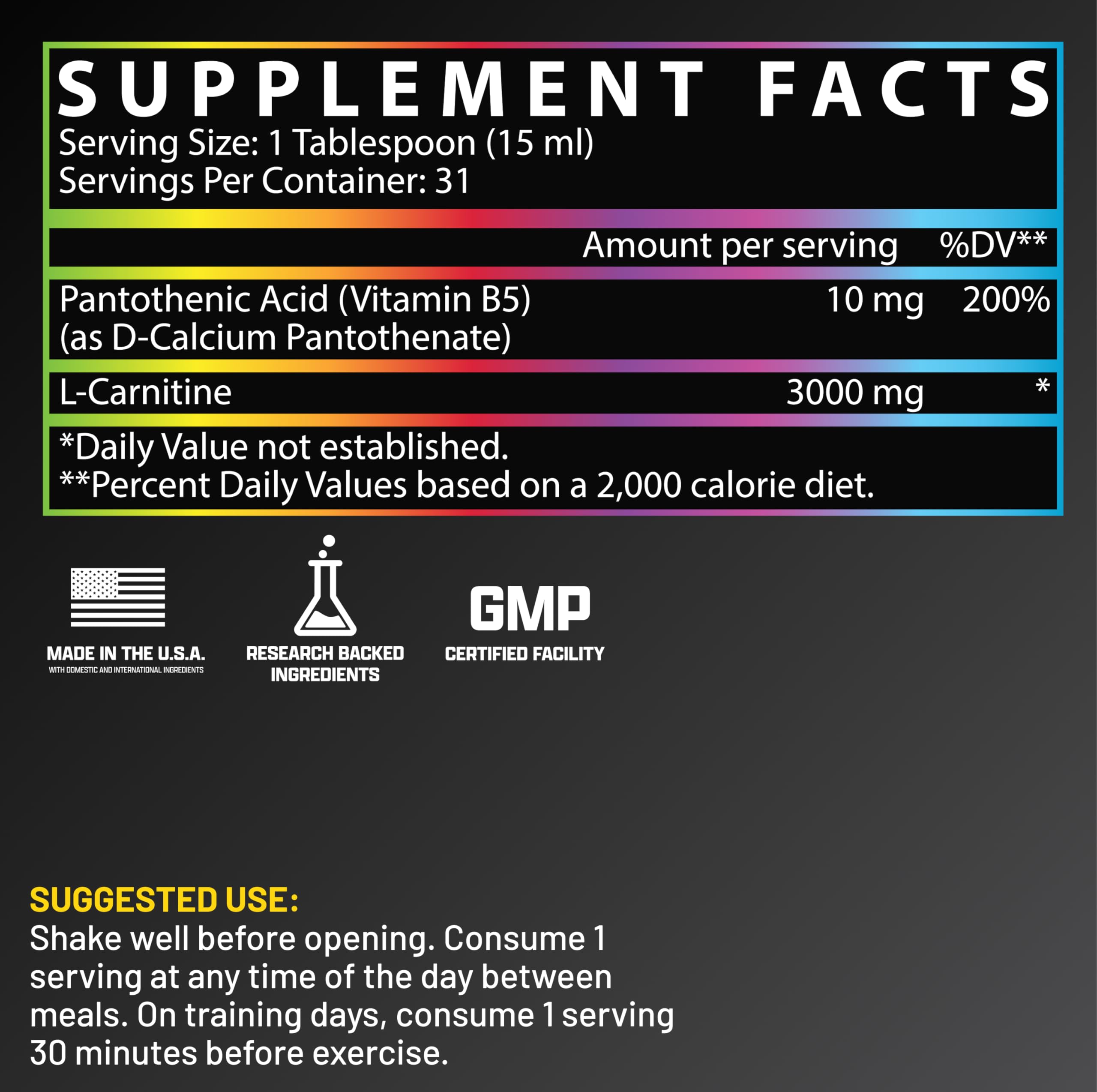 Amazon.com: Nutrex Research L Carnitine 3000 - Clinically Dosed L-Carnitine  Liquid for Energy, Metabolism & Muscle Recovery - Delicious Sour Gummy  Worms Flavour - No Sugar, No Carbs, No Stimulants