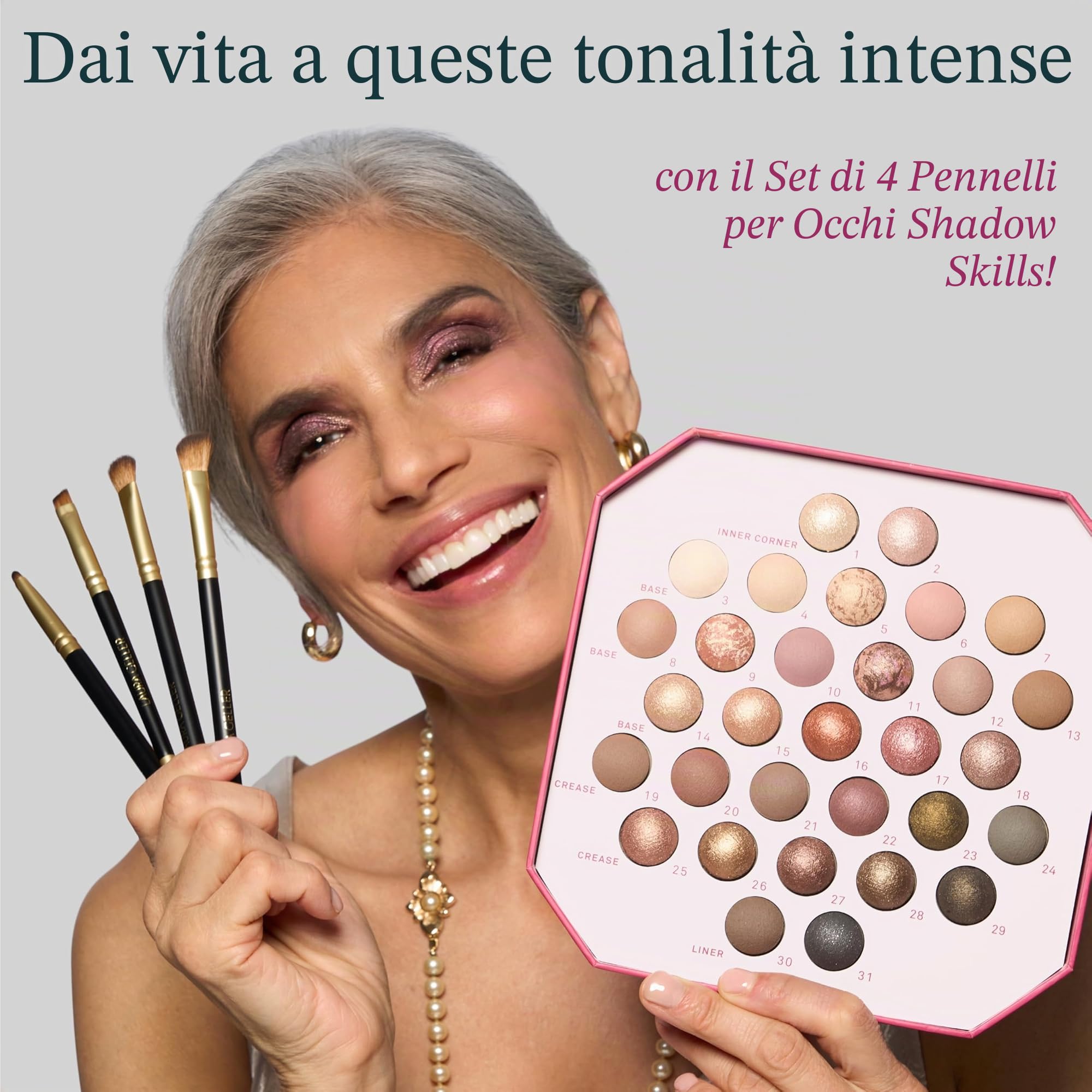 Laura Geller Beauty The Ultimate Palette Minimalism Maximized | Include 31 ombretti cotti in classico e marmo con finiture opache e brillanti