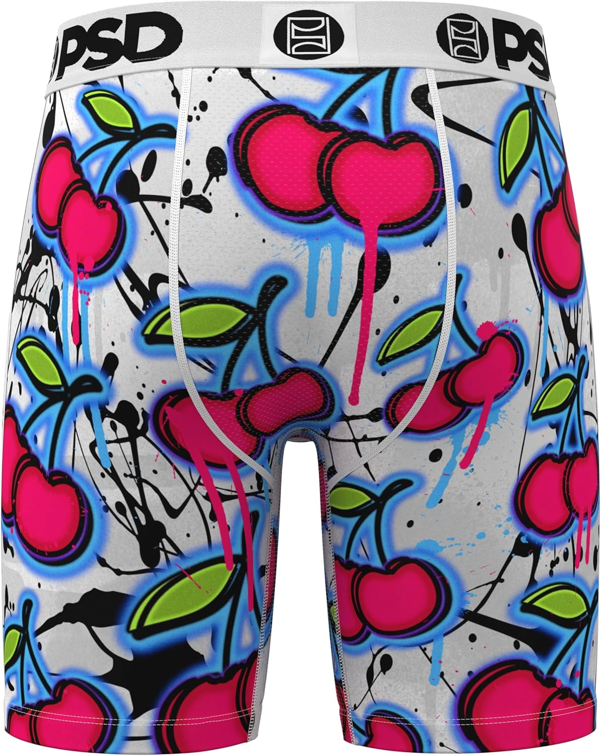 PSD Men's Cherry Mural Boxer Brief, Multi, XL - Image 4