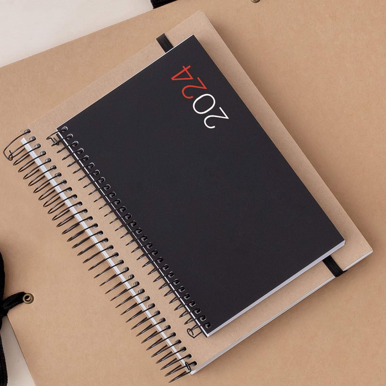 Miquelrius - 2024 Annual Diary, Day Page, Active Size 117 x 182 mm, Polypropylene Flexible Cover, Spiral Binding, Spanish, English and Portuguese, Black