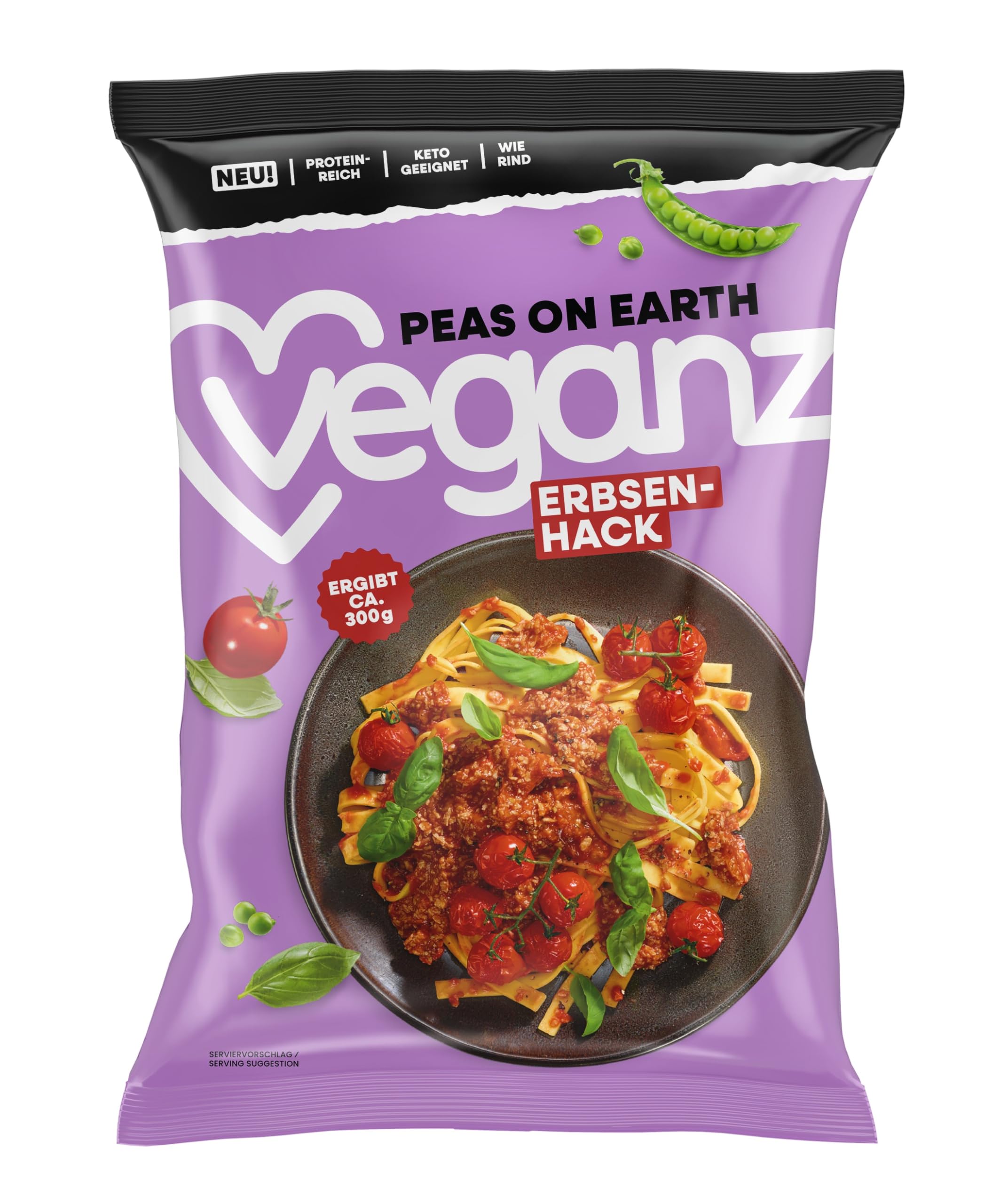 Veganz Peas on Earth Erbsen-Hack 7er Pack | 7 x 100g | vegane Hack-Alternative | wie Rind