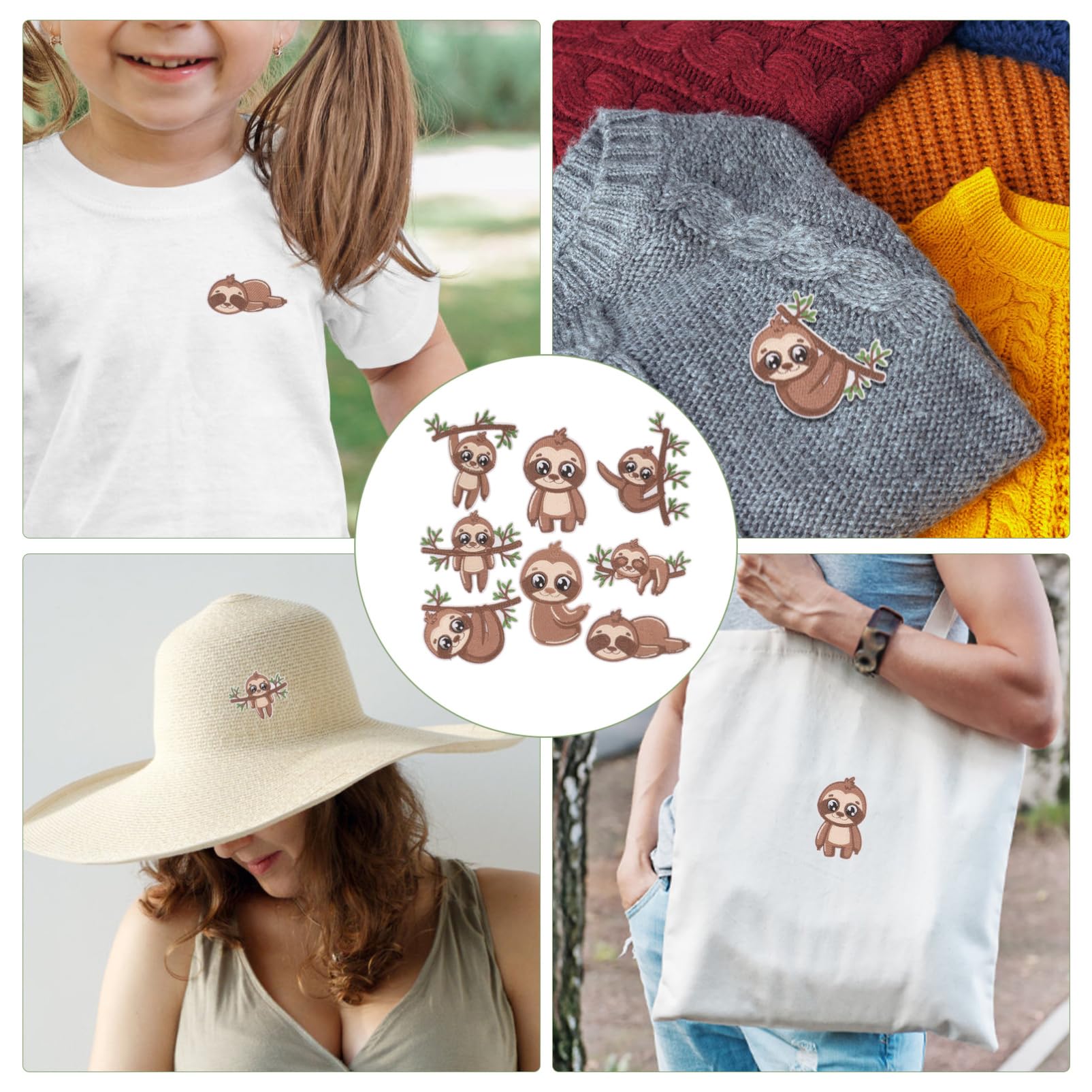 40pezzi Toppe Termoadesive Forma Per Riparazione Abbigliamento Decorazioni Per Giubbotti e Borse Patches Creativi Per Diy Facile Da Applicare e Personalizzare