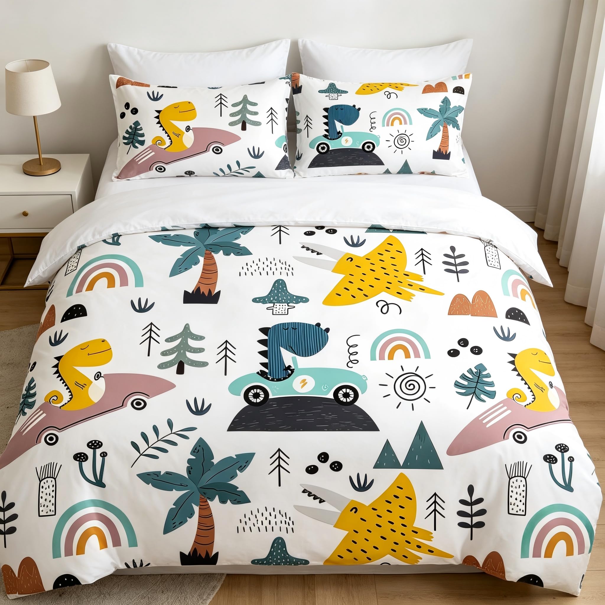 Housse de couette 220 x 240 cm et ses 2 taies d'oreiller de 50 x 75 cm en motif B