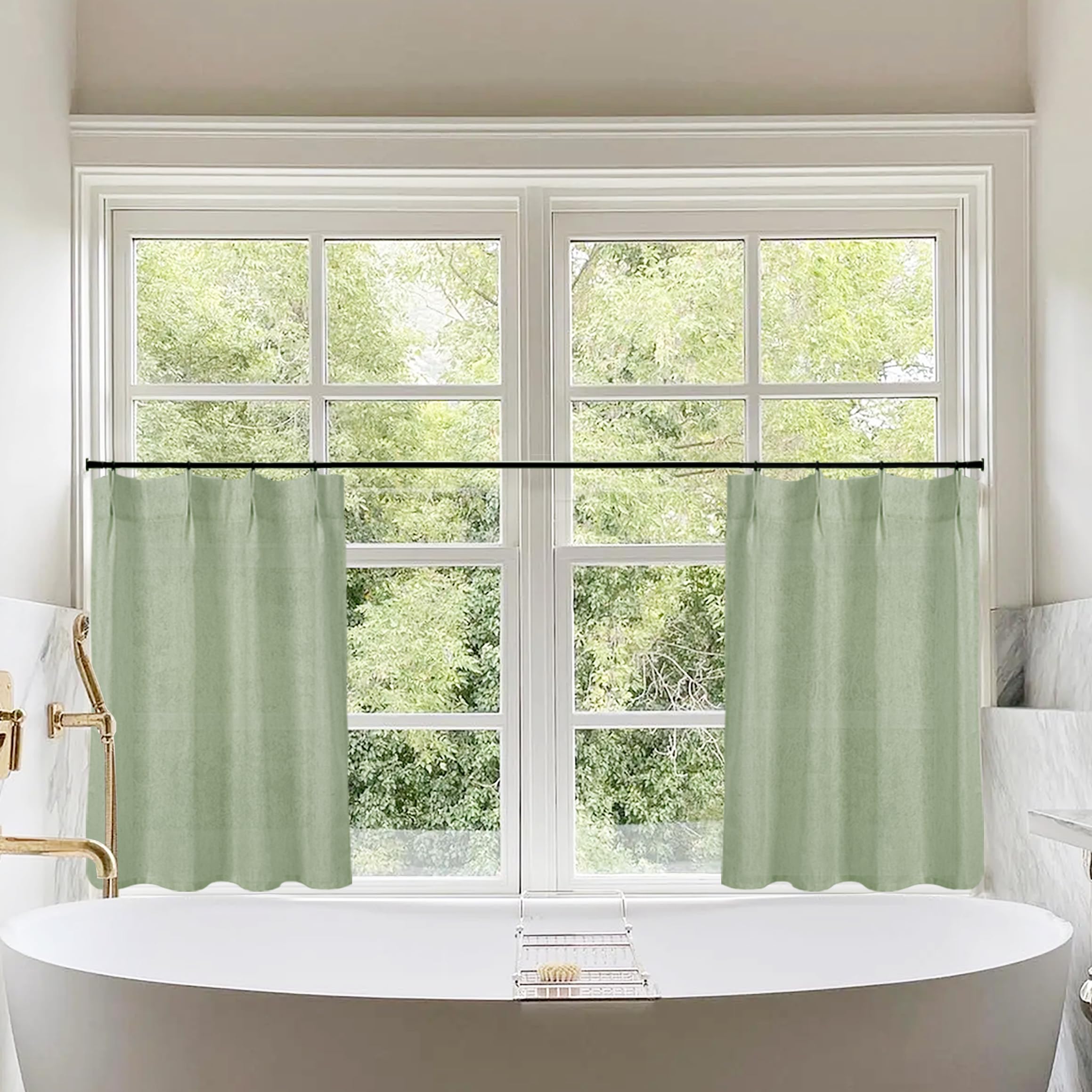 Bathroom Window Dressing