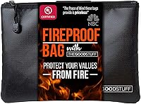 Vista 7 de Bolsa de documentos ignífuga tamaño legal: Bolsa ignífuga para documentos de 11 pulgadas x 15 pulgadas [2000°F - Gris], protector de partidas