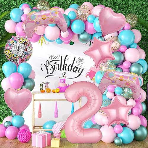 Miniatura 4 de Globos rosados de videojuegos, controlador de videojuegos, globo de aluminio de tereftalato de polietileno con número de cumpleaños, globos de nivel