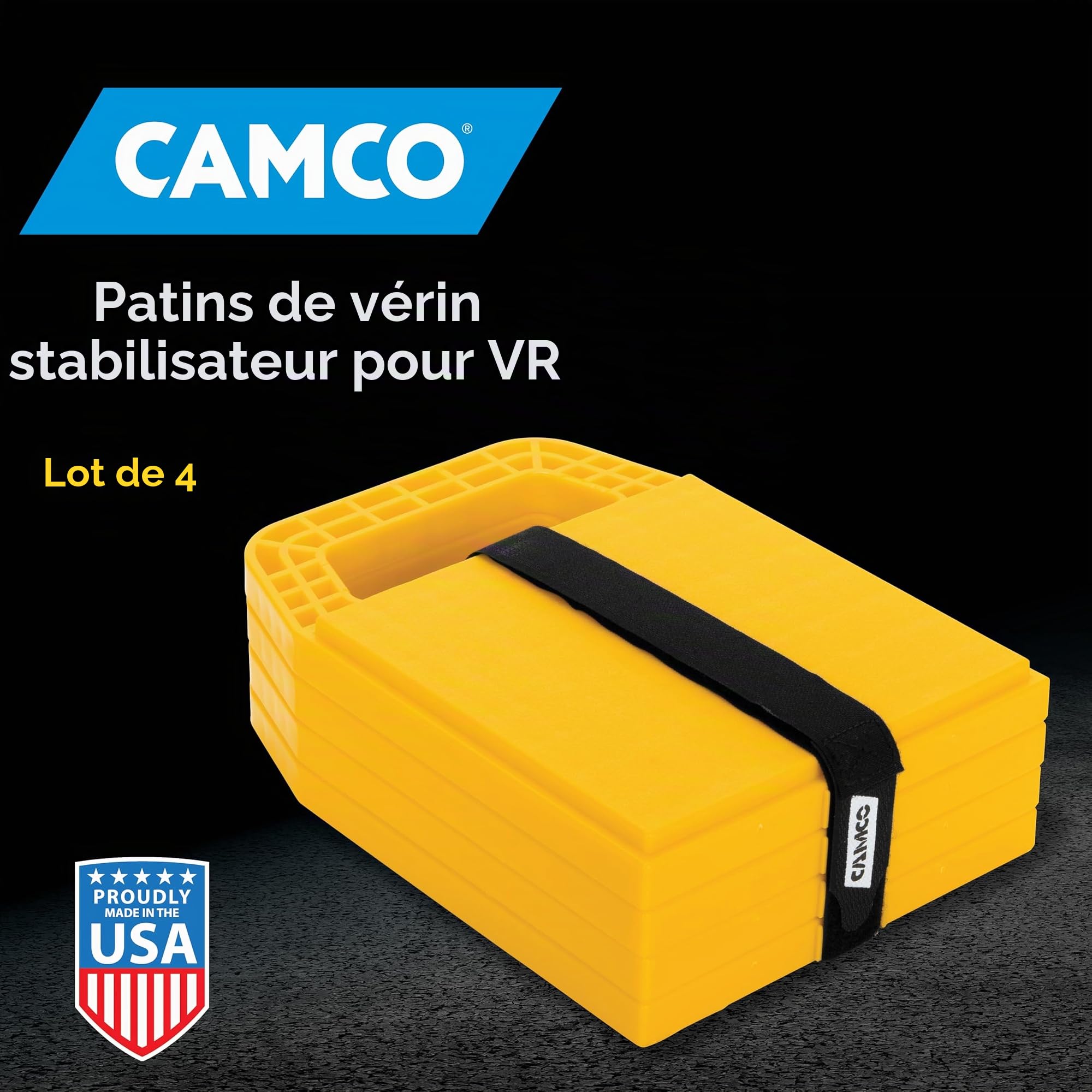 Camco 44595 Pièces et Accessoires pour Camping-Car Blocs de Soutien