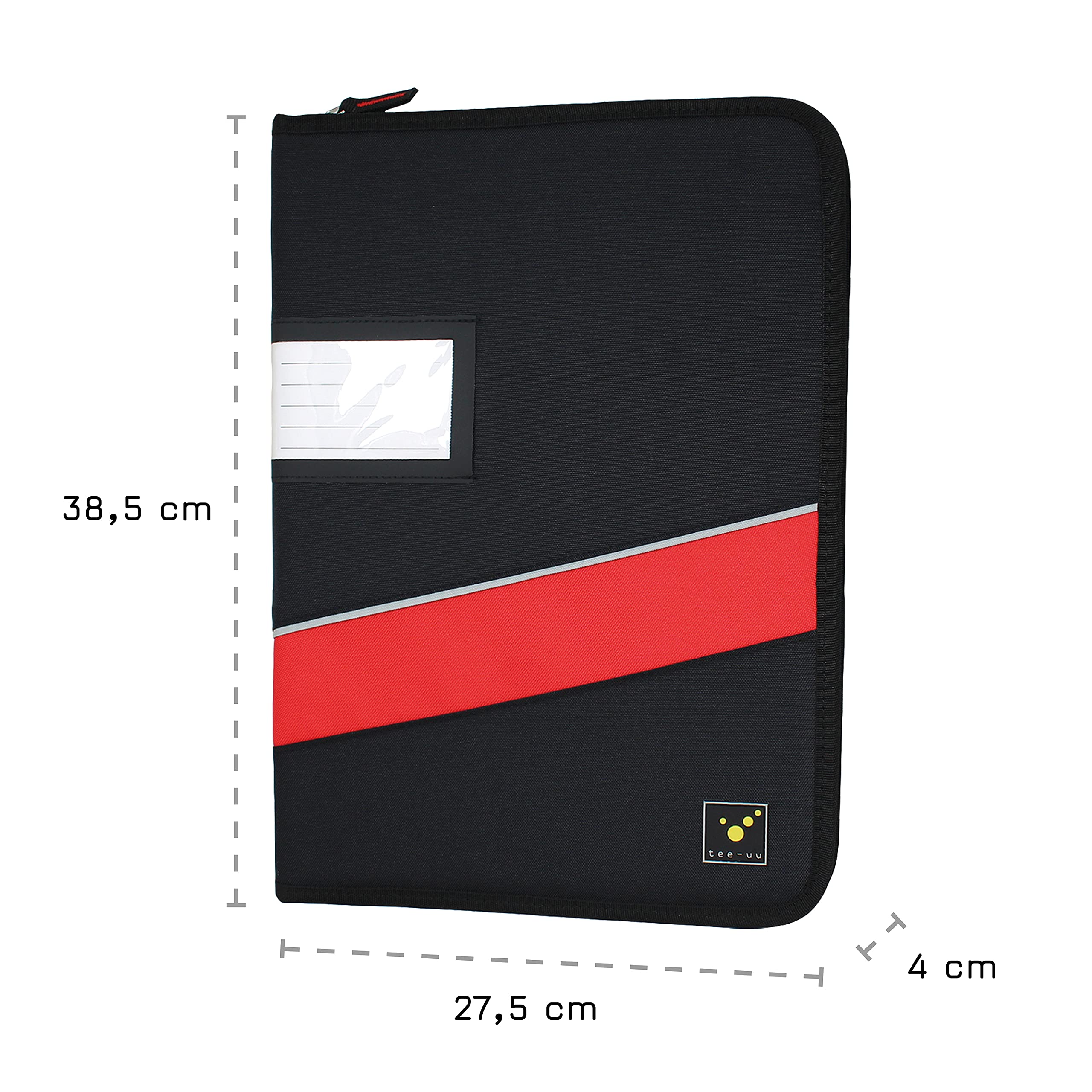 tee-uu KEYSAFE XL Plus, czarny, czerwony, KEYSAFE XL Single