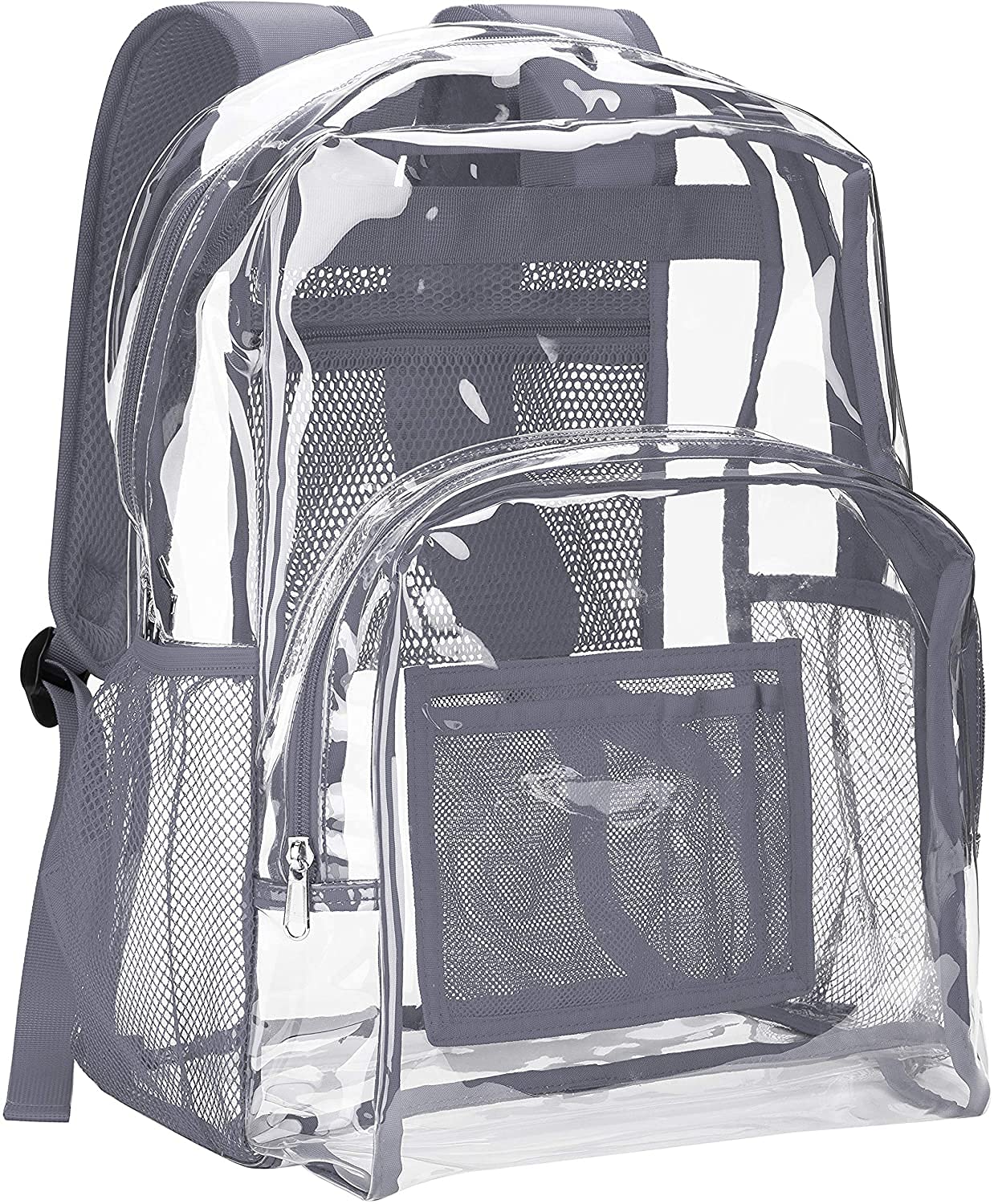 GenericN S Enterprises Clear Backpack Heavy Duty PVC Transparent Backpack with Reinforced Strap for College and Workplace