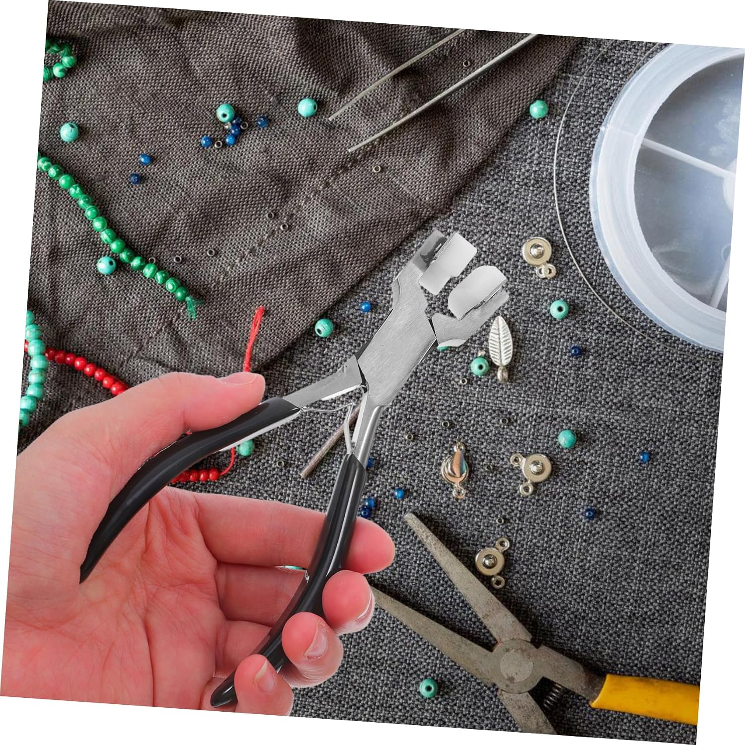 Stainless Steel Bending Pliers Jaw for Jewelry Making Bracelet Forming and Eyeglass Adjustments and Crafting Tool