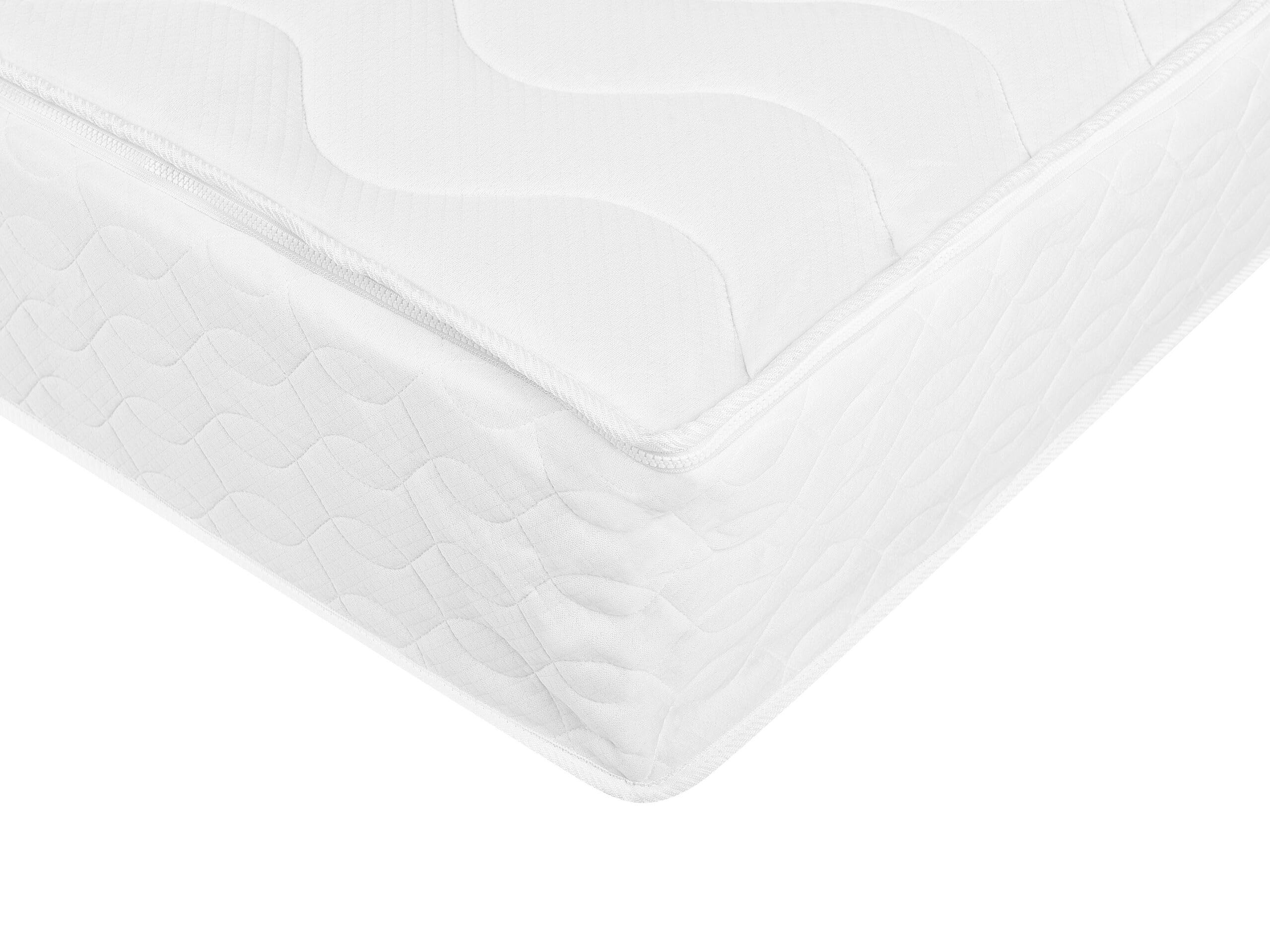 Beliani Wasserbettbezug mit Reißverschluss 160x200cm Baumwolle weiß Matratzenbezug Pure