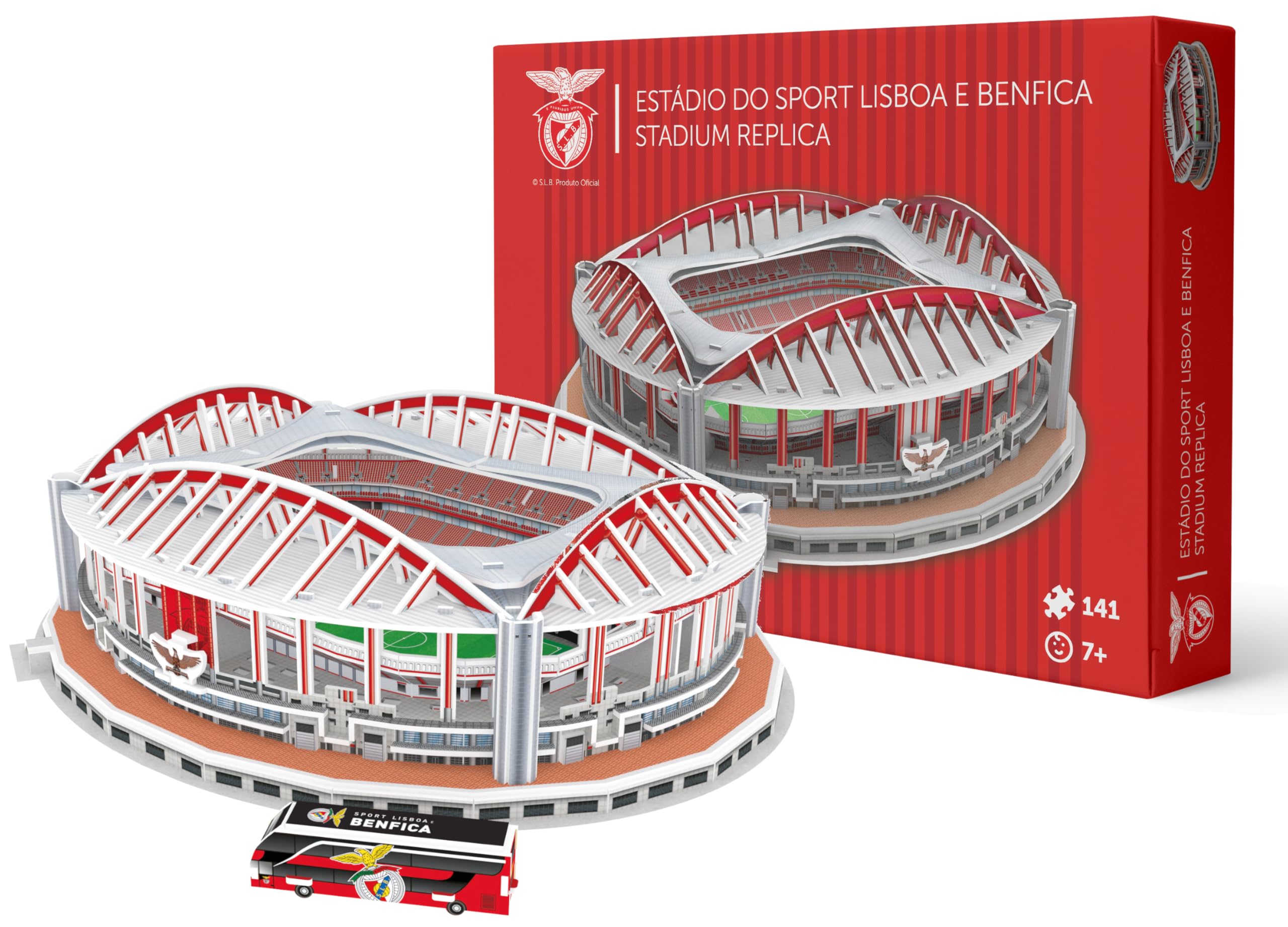 Pro-Lion 3D Jigsaw Puzzle of Benfica Stadium - 179 Pieces, Benfica 3d, 179 pieces, 23 cm x 31 cm