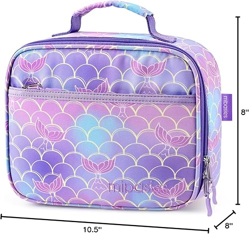 Miniatura 110 de mibasies Lonchera infantil para niñas pequeñas, bolsa de almuerzo aislada y reutilizable para la escuela, fresas surtidas, color rosa Surtido