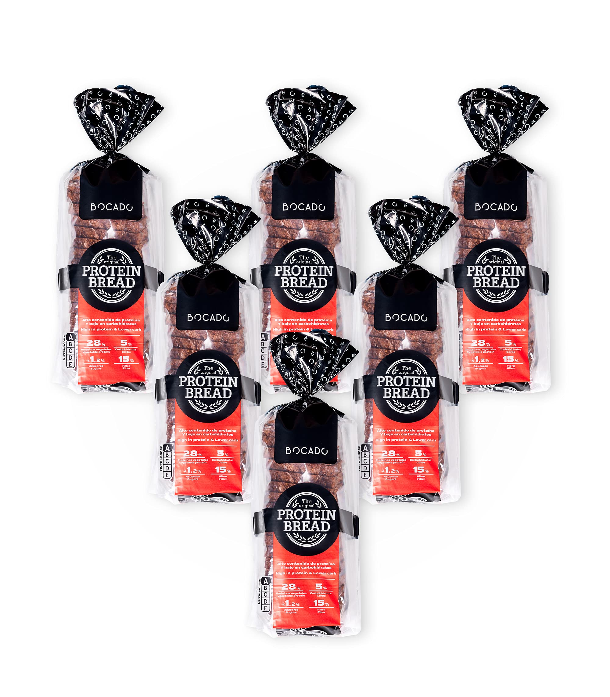 The Original Protein Bread- Pack de 6 panes - Pan Proteico - Bajo en Carbohidratos y Altos en proteínas