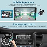 Vista 5 de Estéreo para automóvil Android 11 2G + 32G con Carplay inalámbrico de 9 pulgadas, pantalla táctil inalámbrica Android Auto doble DIN, radio