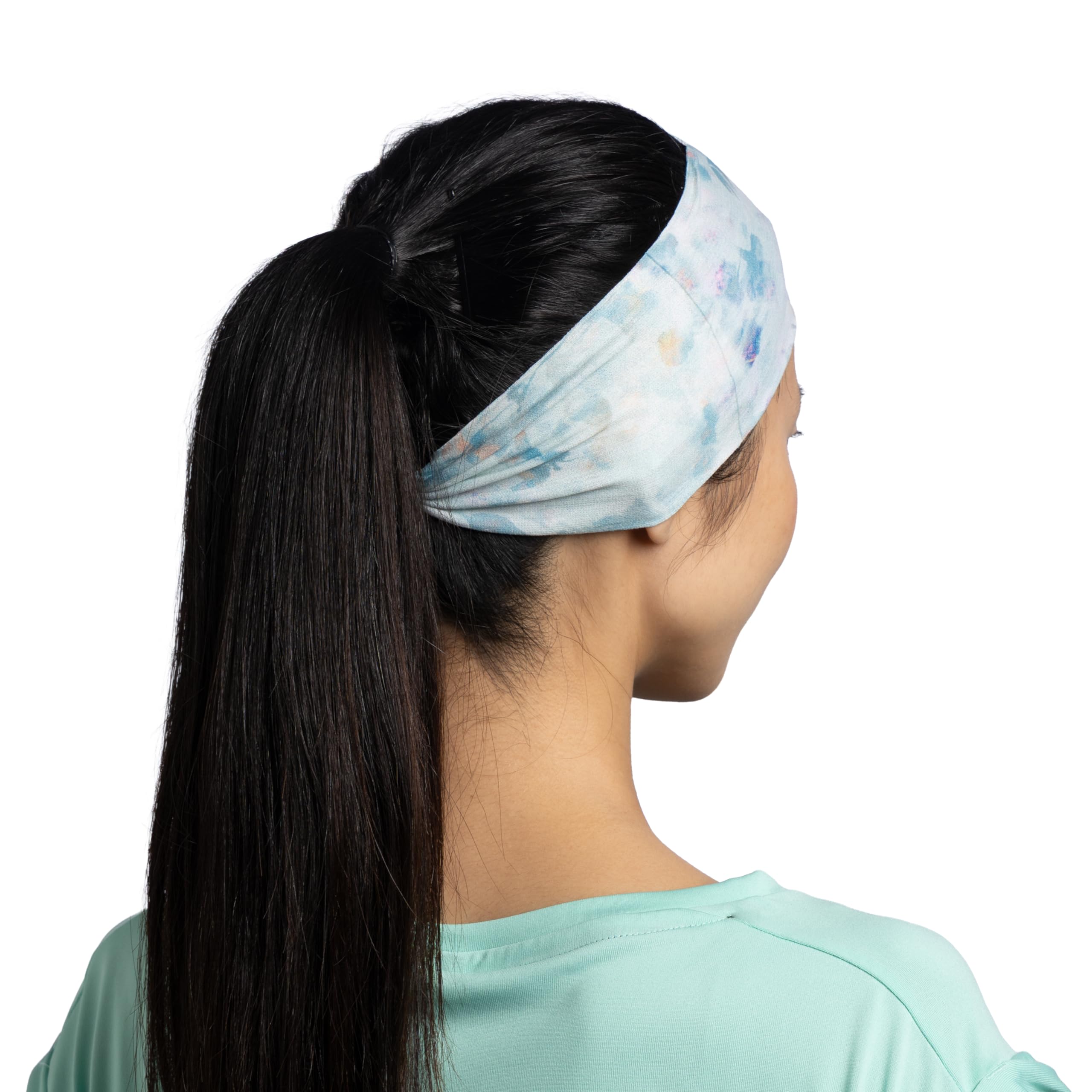 BUFF Opaska Coolnet UV Ellipse Wygodna, Ochrona Upf50, Sport, Elastyczna, Materiał z Recyklingu, Jakość, Reguluje Temperaturę One Size Zielony