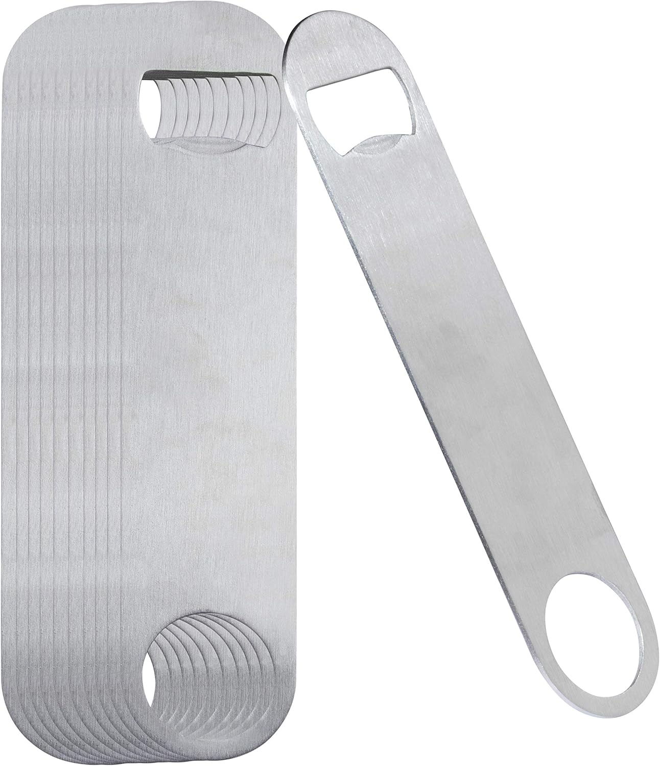 Flat Bottle Openers 10Pack Heavy Duty Stainless Steel