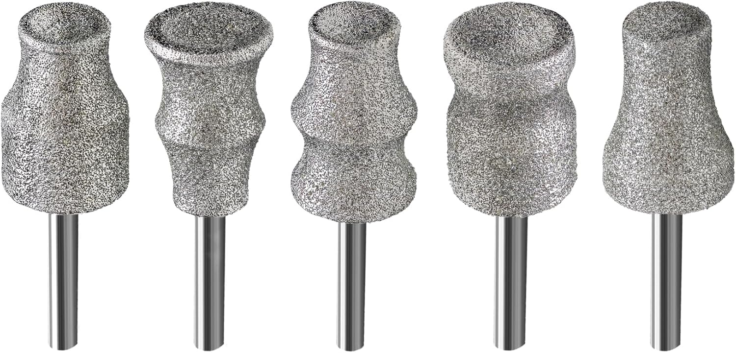Dog Nail Grinder Bits – 5pcs 1/8″ Animal Diamond Rotary Bit for Dogs and Cats, Pet Nail Grinder Wheel for Home Grooming Tools and Animal Nail Care
