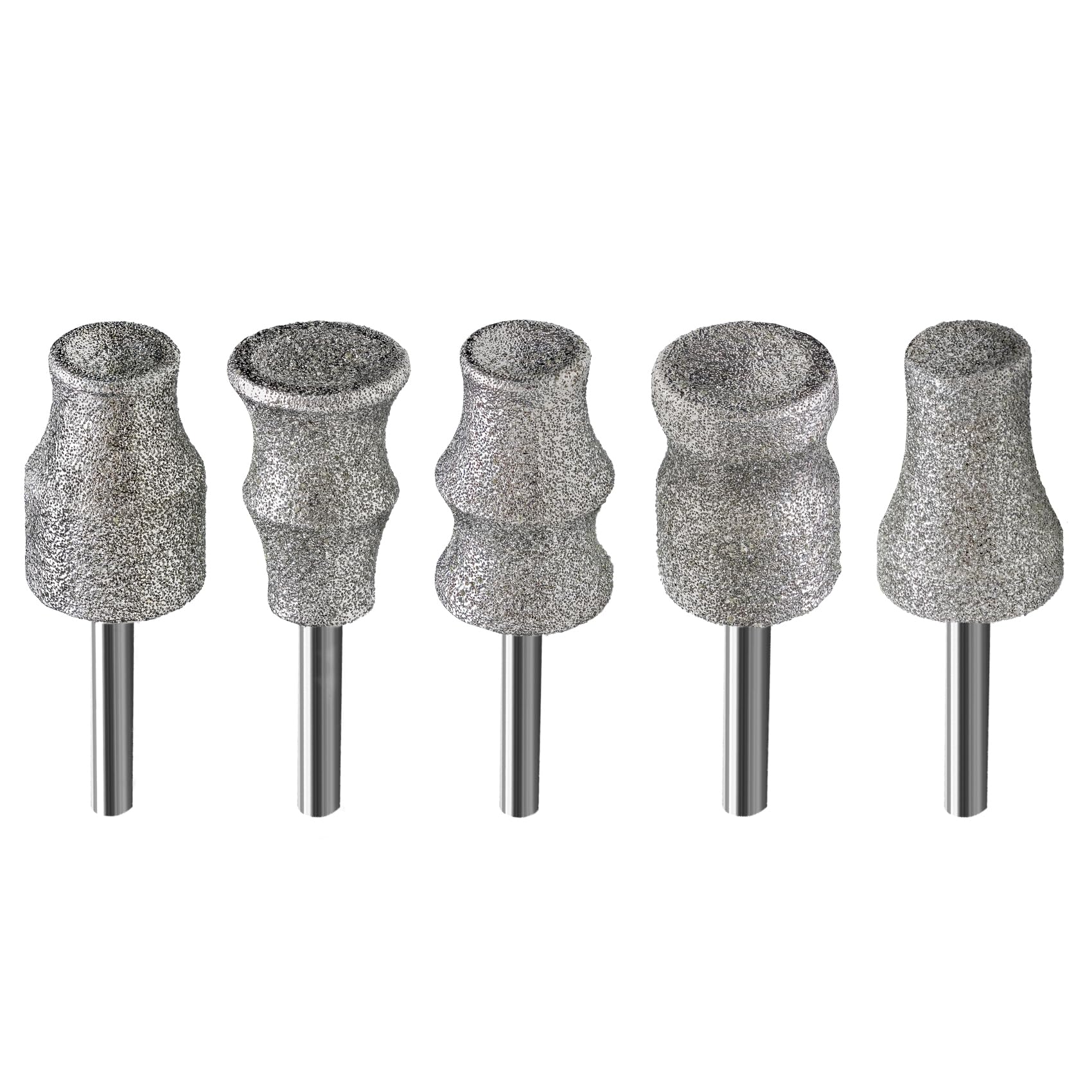 Lot de 5 forets rotatifs pour chiens et chats - 1/8" - Pour animaux domestiques et soins des ongles