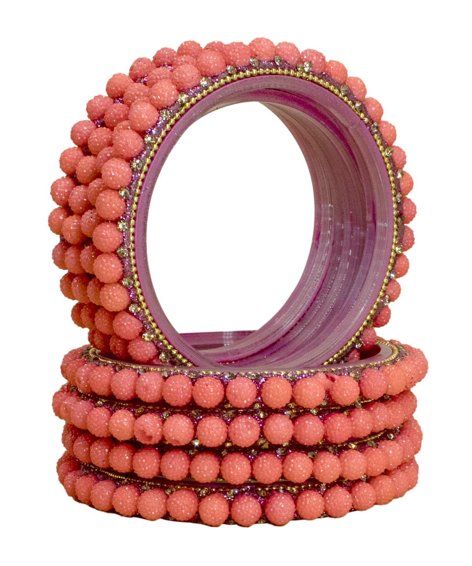 The Golden Cascade Beautiful Fancy Ball Studded Glass Kada with Gemstone Set for Women and Girls/Boll/ (Pack of 4 Kada) (Gajari, Small 2-4) (B0BPMFD7BP) Amazon Price History, Amazon Price Tracker