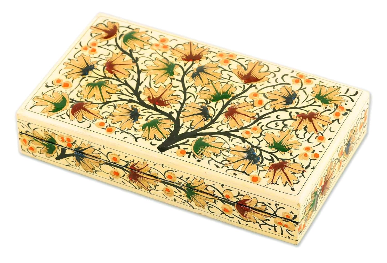 Paper Mache Box.Kashmiri Paper Mache Box, Jewellery Box, Trinket