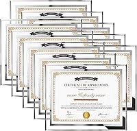 Vista 11 de Hoikwo Marcos de fotos a granel de 8 x 10 pulgadas, 12 paquetes de marcos de fotos plateados de 8 x 10, marcos de boda de vidrio de 8 x 10, marcos