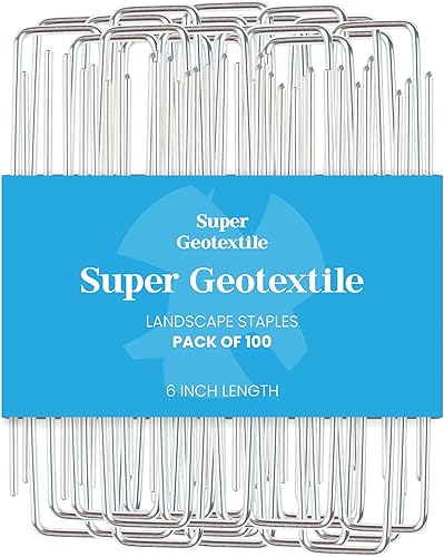Grapas de paisaje, pasadores de césped galvanizados en forma de U de calibre 11 para barrera de malezas y estacas de tela de paisajismo, 1 x 6 disponible en Yaxa Colombia