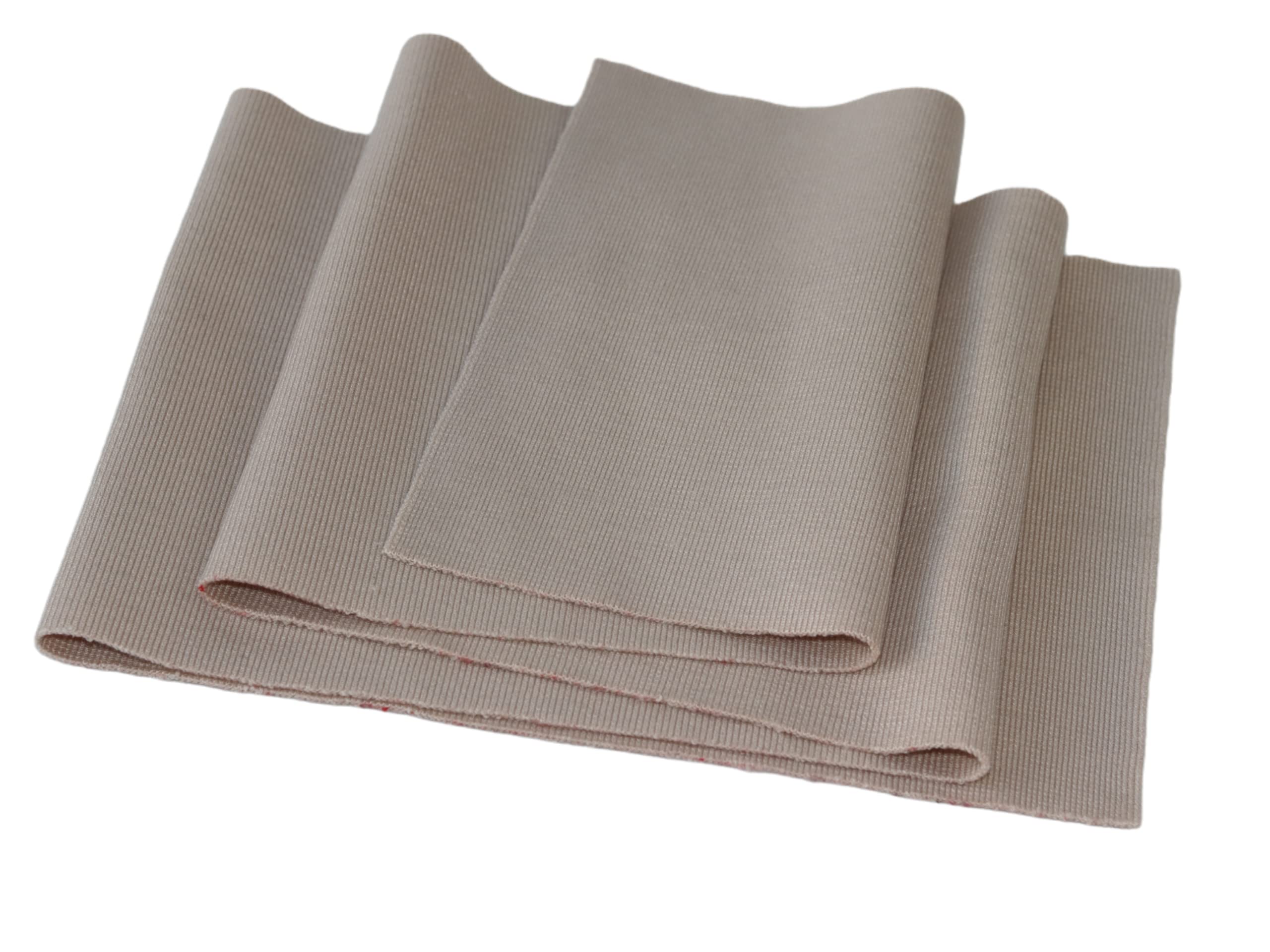 TinaKim Ribbing for Cuffs, for Waistbands Neckline Material (Strip of Light Pink, 40x8in)