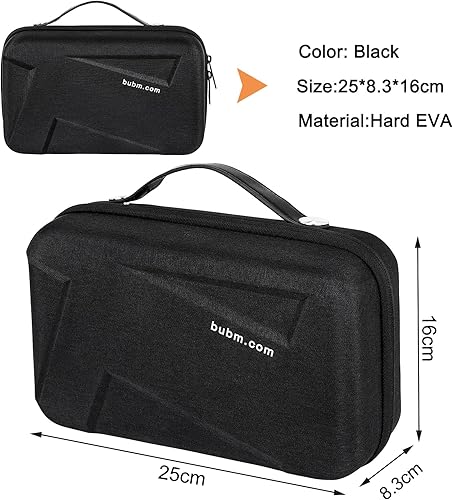 Miniatura 2 de LEFORZ Organizador de electrónica de carcasa dura para viajes, bolsa organizadora de accesorios electrónicos, estuche de transporte para cable,