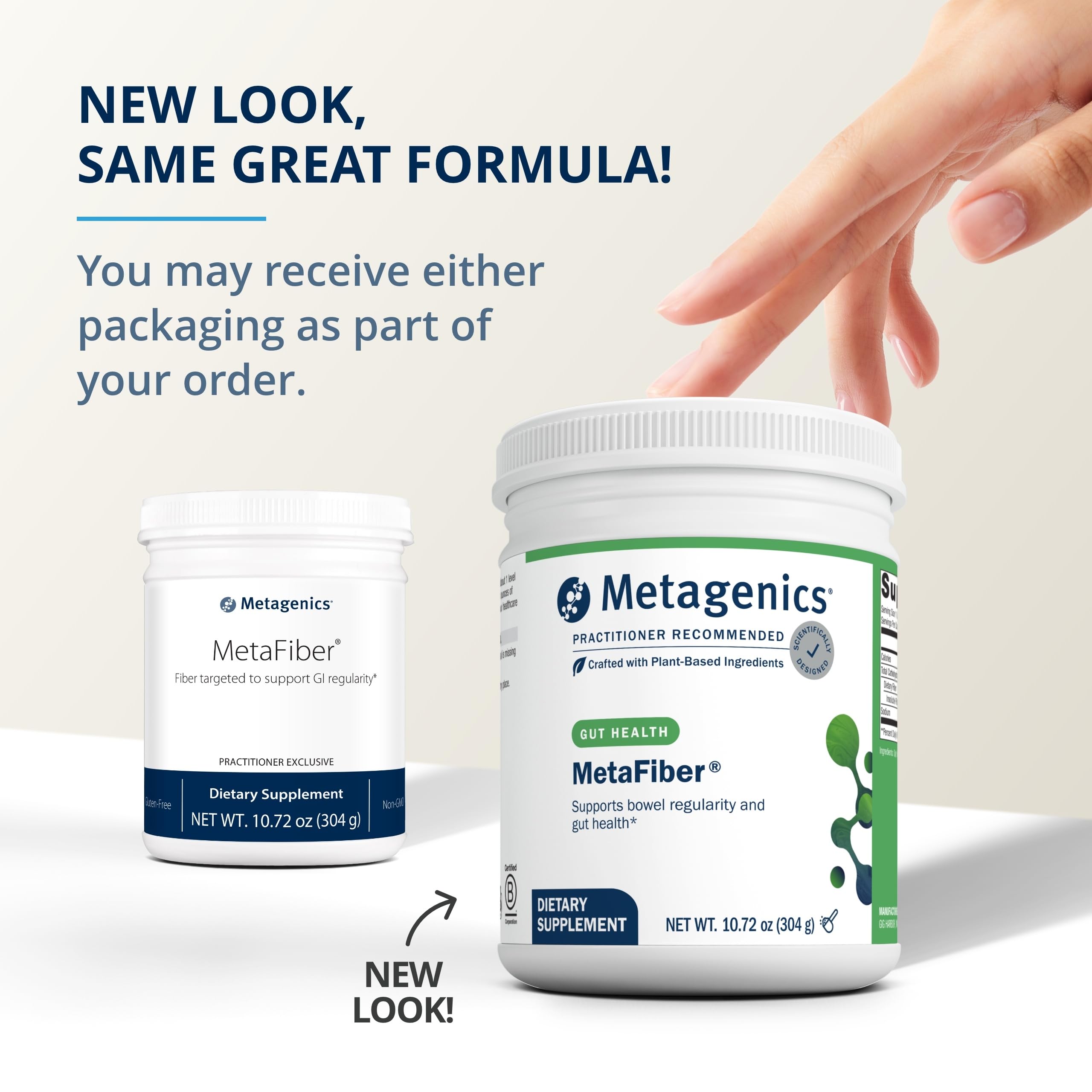 Metagenics MetaFiber Fiber Supplement Powder, 6 g Fiber, 10.72 oz — Amazon image 2