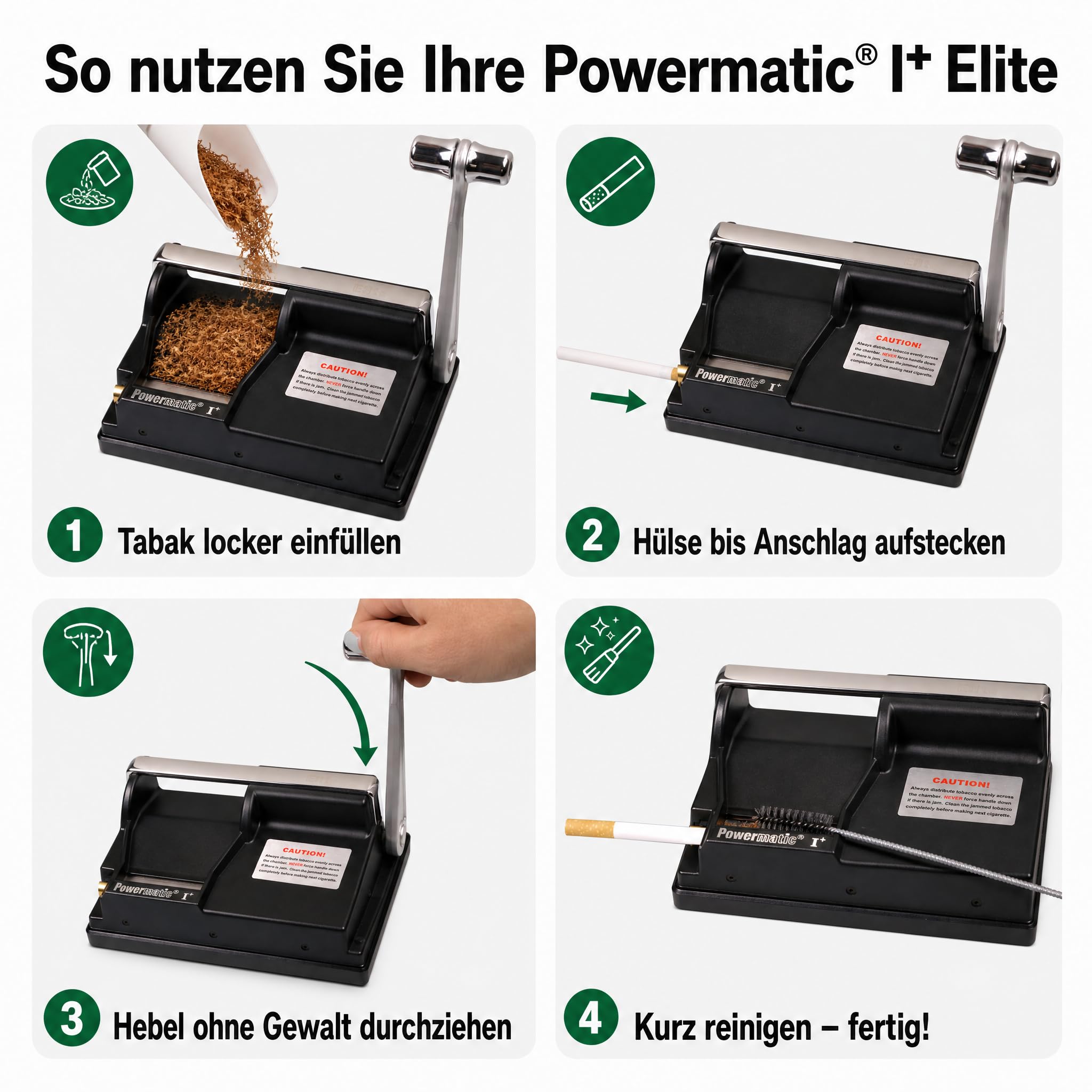 LK Trend & Style Powermatic I+ Elite - Portasigarette con accessori + scatola per 60 sigarette