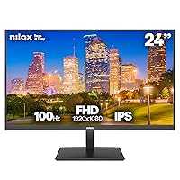 Nilox NXM24FHD1202 Monitor Gaming 24'' Full HD IPS, Frequenza 100 Hz