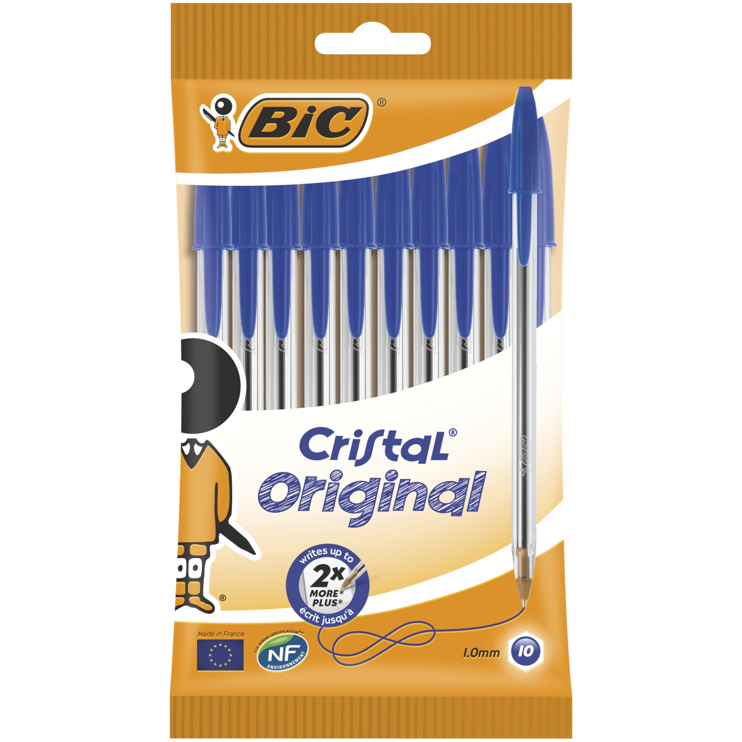 BIC Cristal Original Długopis niebieski Pouch 10szt