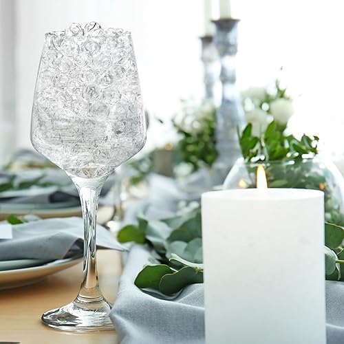 Miniatura 6 de Palonu Cuentas de gel de agua transparente para centro de mesa de boda, arreglo floral, fabricación de velas flotantes, decoración de Navidad (50000