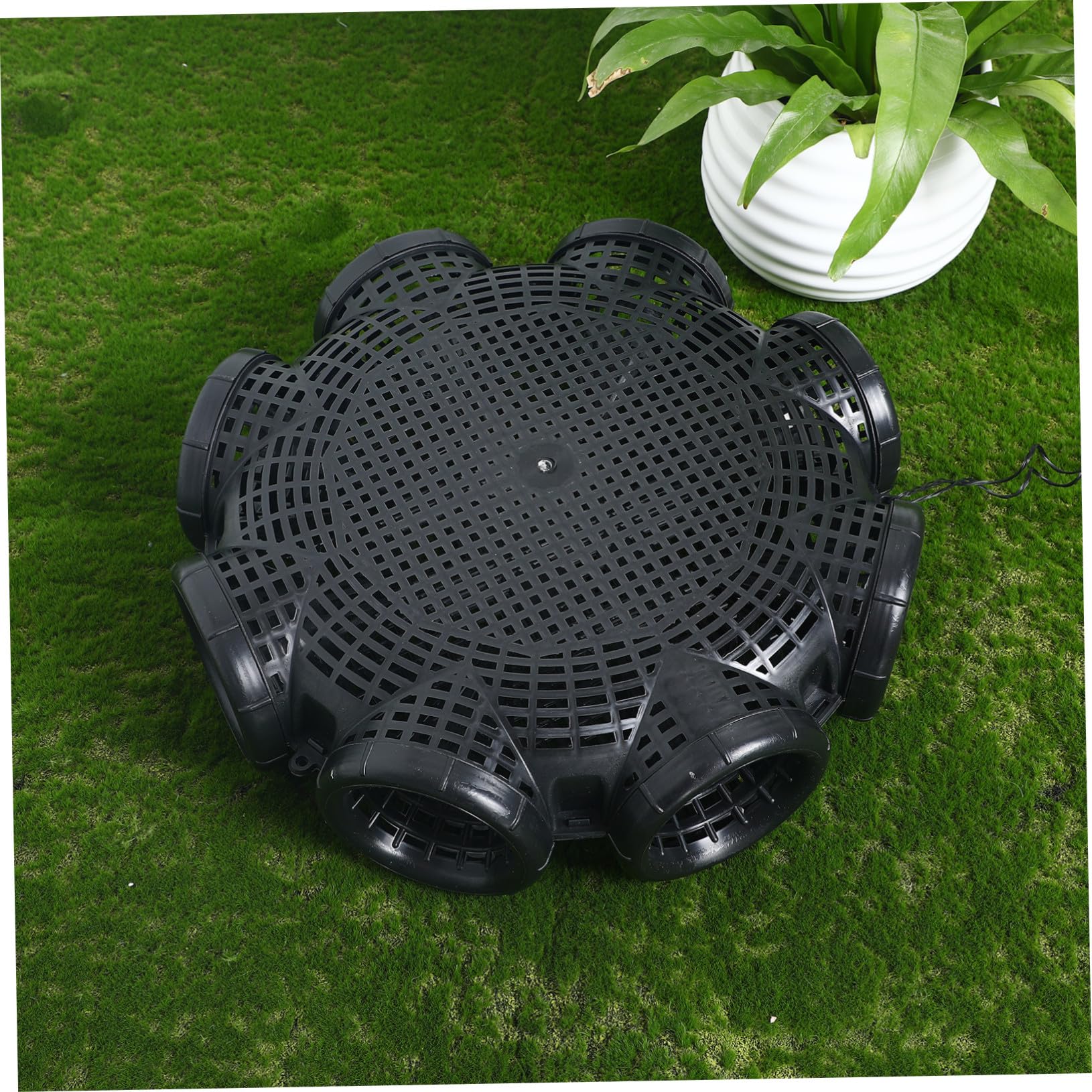 iplusmile Dispositivo Portátil para Captura de Anguilas y Camarones de Plástico Negro, de Gran Capacidad y Elaborado para Pesca al Aire Libre