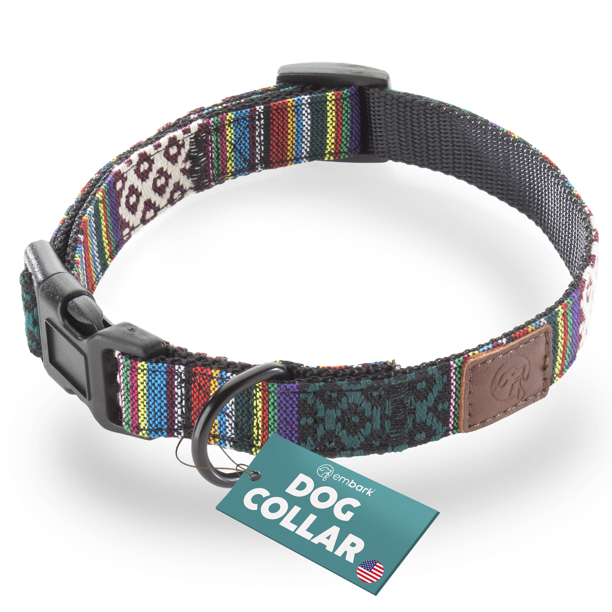 Embark Urban Dog Collar – Stylish & Durable Nylon Collar for Medium Dogs, Comfortable & Adjustable Pet Collar for Medium Sized Dog with Strong Buckles