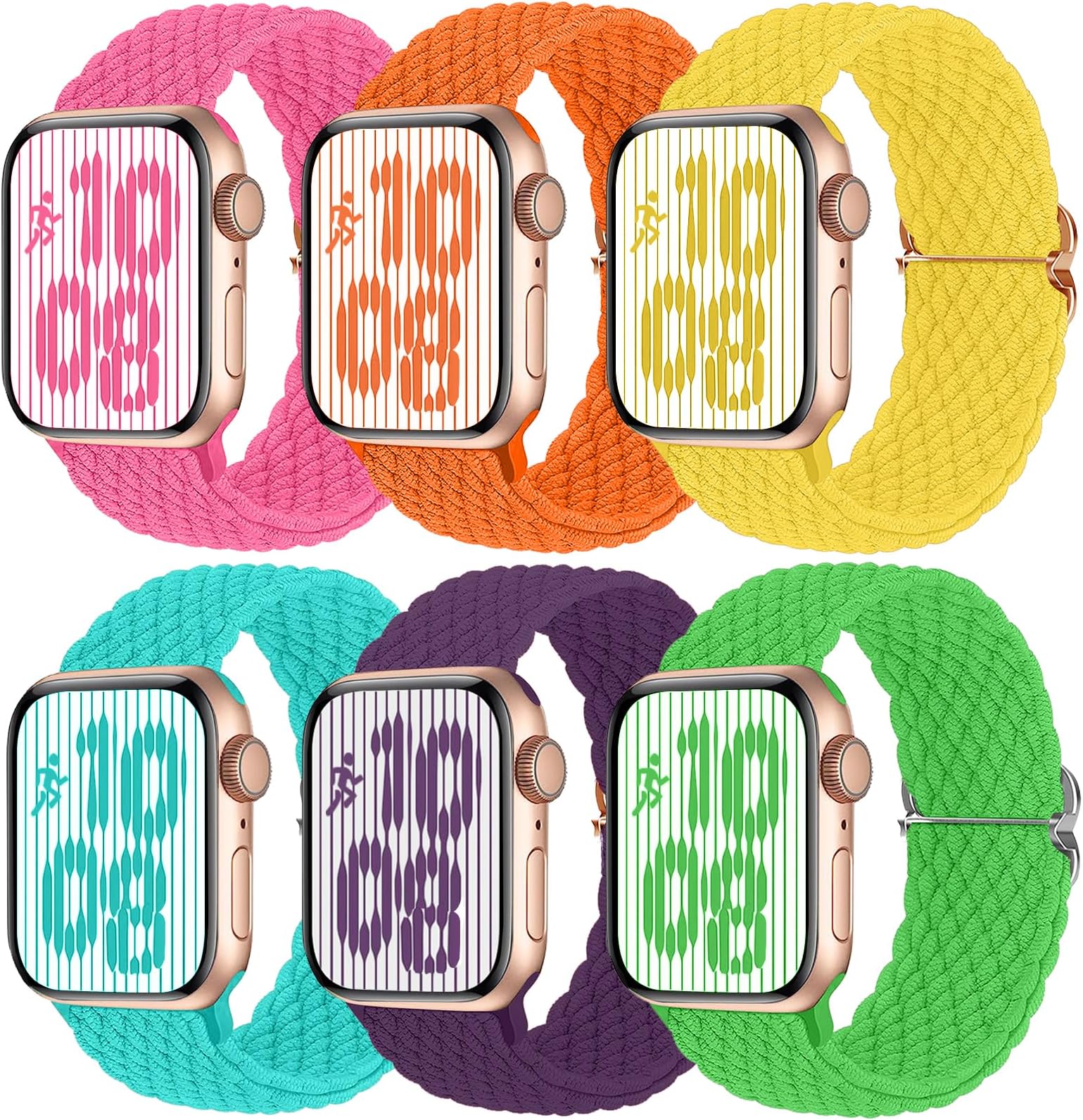 Gear4 ZAGG Braided Stretchy Solo Loop Band SM Forest Green Compatible with