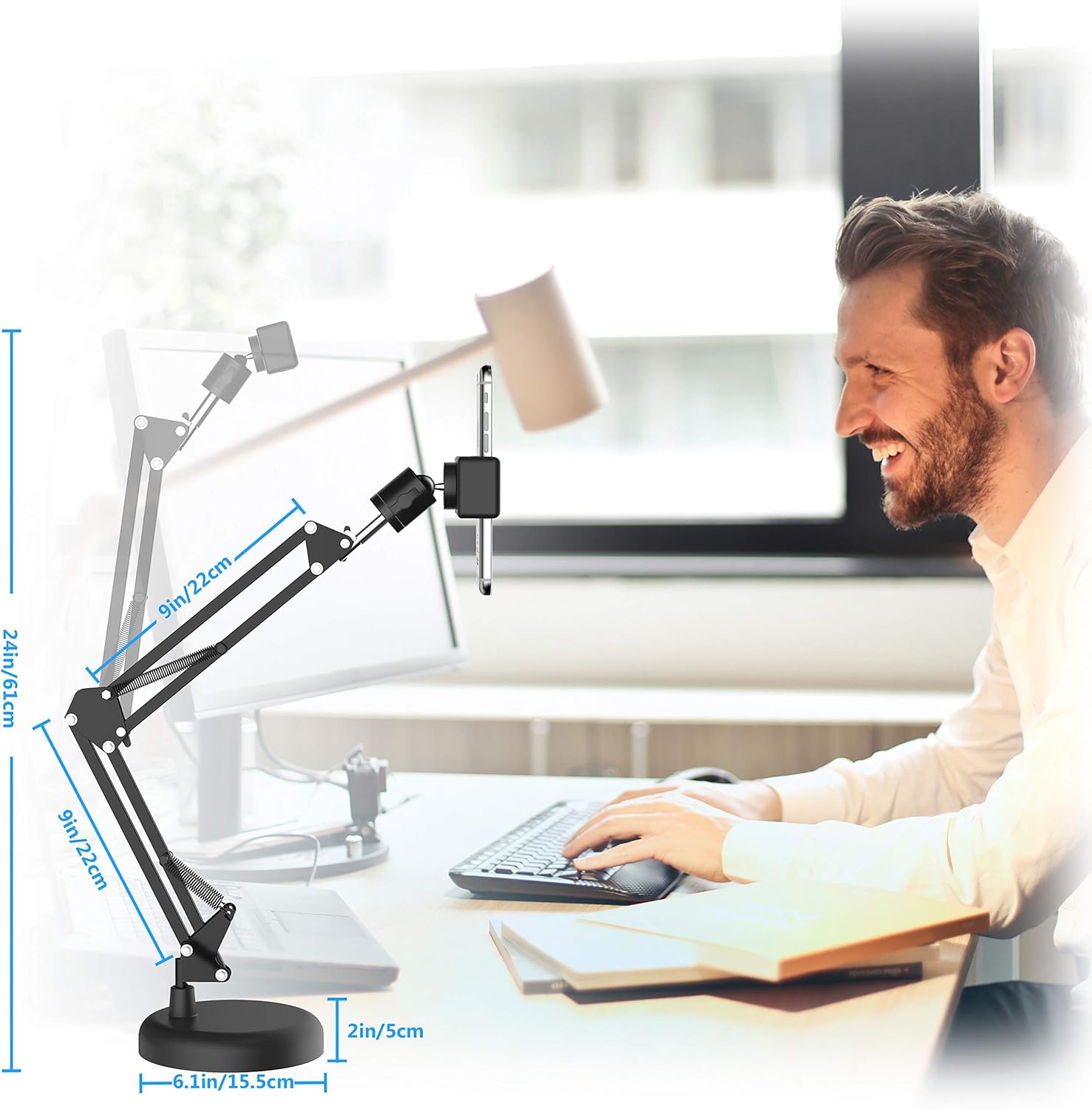 Authentic Crazy Deals LESYAFEL Webcam Stand for Desktop Suspension Boom Scissor Arm Stand with Upgraded Round Base,for Logitech Webcam Brio 4K C930e C930 C925e C922x C922 C920 C615,GoPro Hero 8/7/6/5 and Cellphone Best Deal Product LESYAFEL Webcam Stand for Desktop Suspension Boom Scissor Arm Stand with Upgraded Round Base,for Logitech Webcam Brio 4K C930e C930 C925e C922x C922 C920 C615,GoPro Hero 8/7/6/5 and Cellphone
