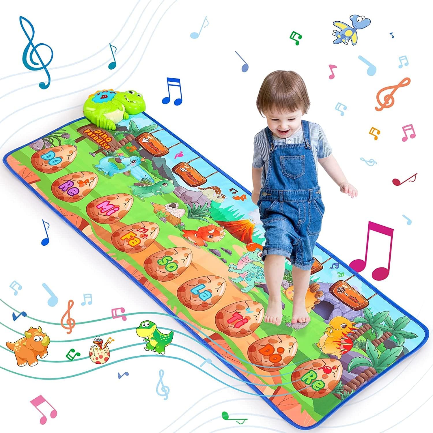 Piano Mat, Dinosaur Musical Mat for Toddlers, Early Musical Toys for
